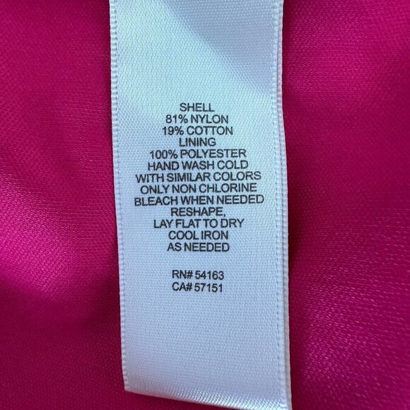 Eliza J Lace Dress Size 10 Pink Scalloped Cap Sleeve Sheath Cocktail - Picture 6 of 11